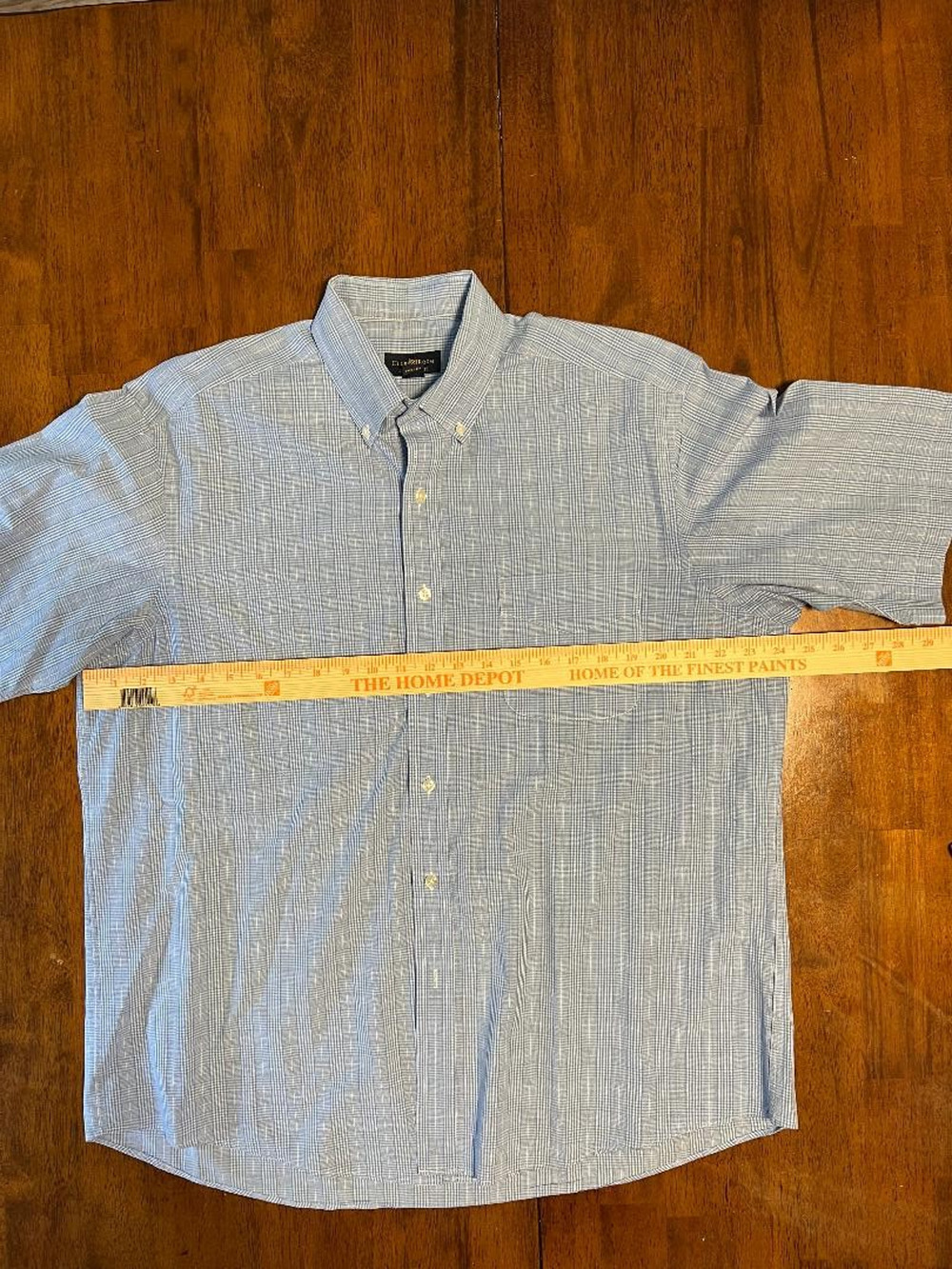 Mens Club Room Regular Fit Sort Sleeve Button Up Shirt, Size 17/XL